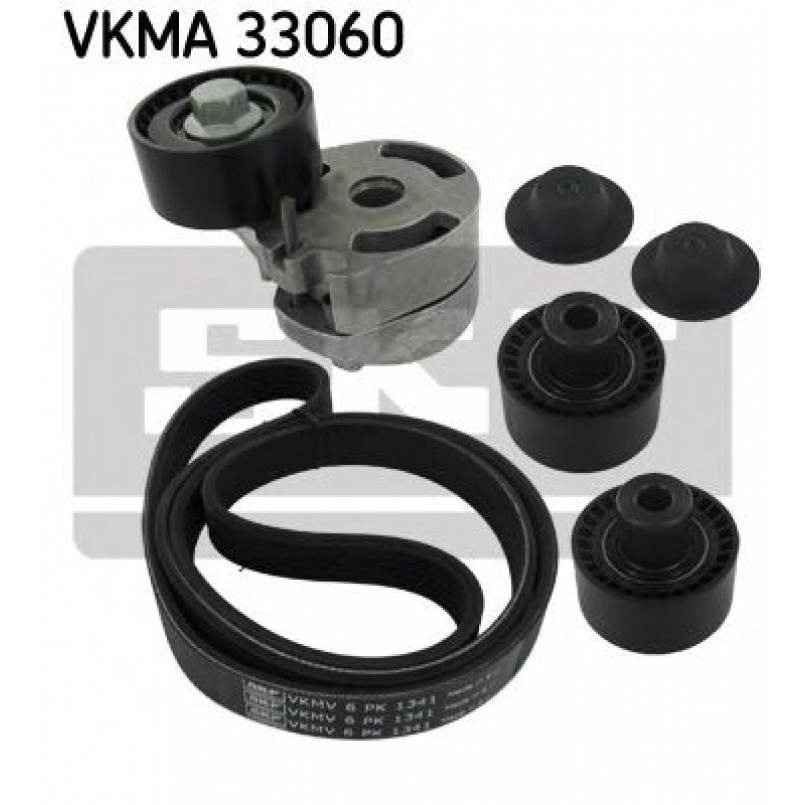 VKMA 33060 SKF Комплект доріжкового ремня (ролик, ремінь)